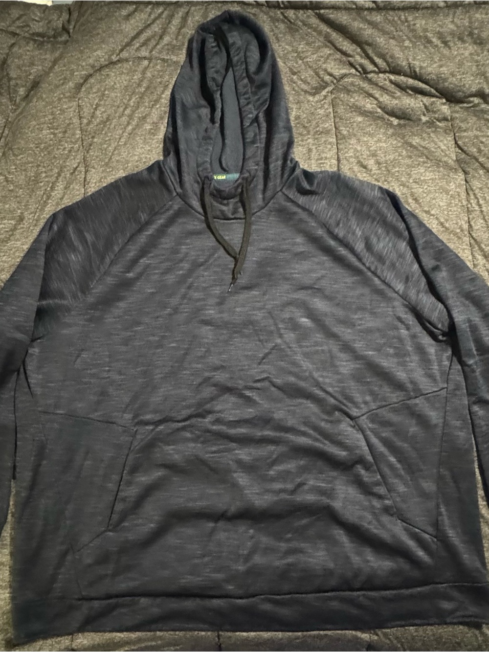 Navy Blue Heather Navy Pullover Hoodie